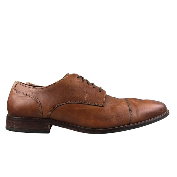 Cole Haan Men\'s Size 11M Benton II Brown Leather Cap Toe Oxfords Dress Shoes main image 4